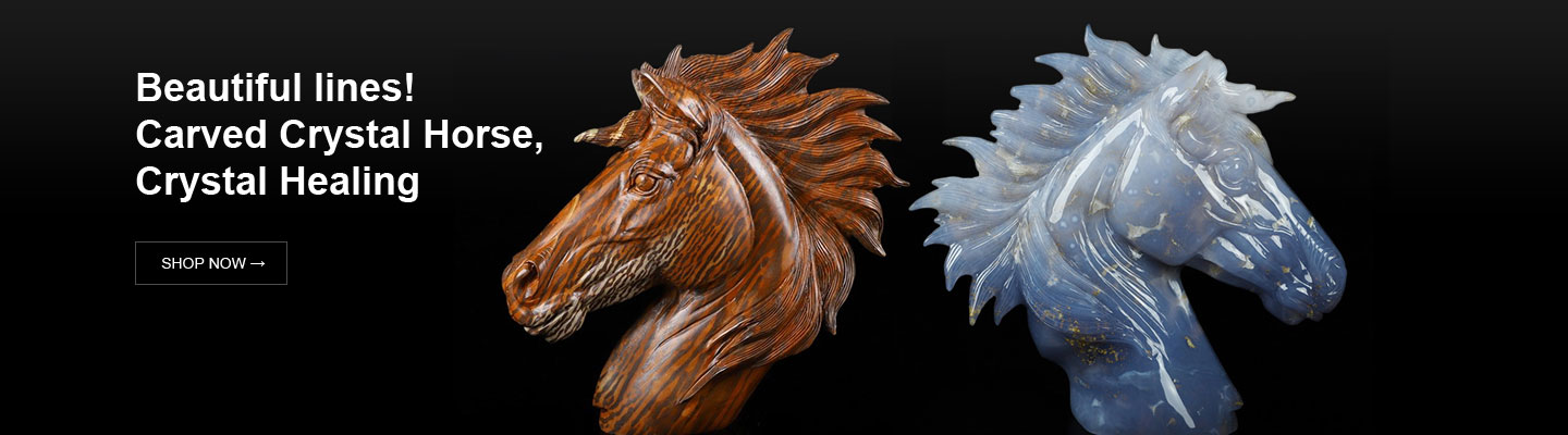 Beautiful lines!  Carved Crystal Horse,  Crystal Healing