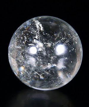0.8" Clear Topaz Sphere, Crystal Ball, Gemstone