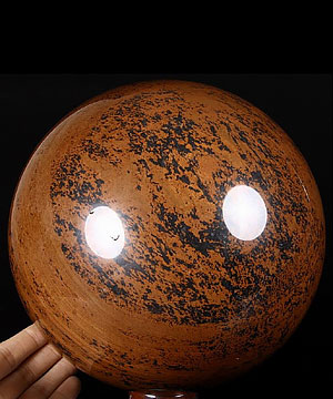 GIANT 7.2" Mahogany Obsidian Sphere, Crystal Ball