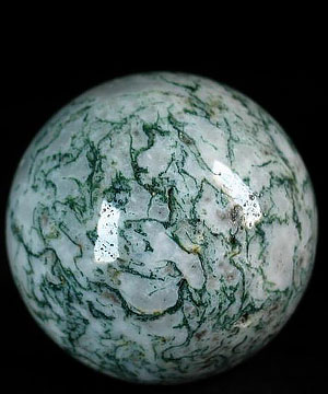 2.0" Tree Agate Sphere, Crystal Ball