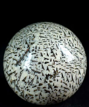 2.0" Graphic Feldspar Sphere, Crystal Ball