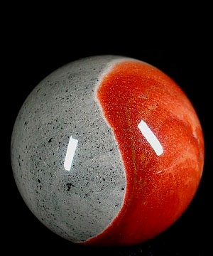 2.0" Black Agate Sphere, Crystal Ball