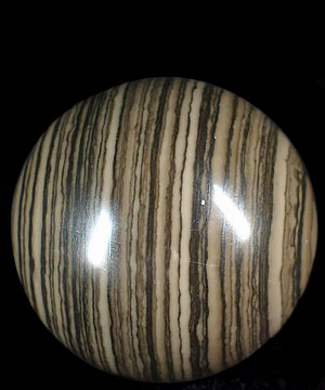 2.0" Black Woodlike Sphere, Crystal Ball