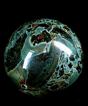 2.1" Camouflage Jasper Sphere, Crystal Ball