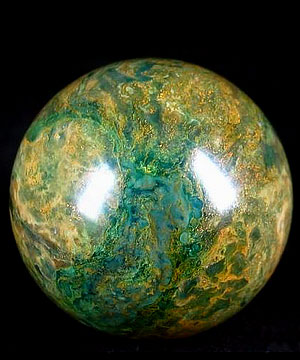 2.0" African Green Stone/Verdite Sphere Crystal Ball