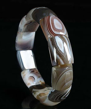 Botswana Agate Crystal Beads Bracelet