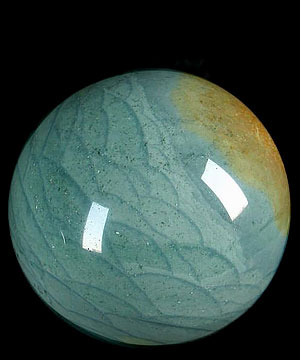 Huge 3.5" Scaled Agate Sphere, Crystal Ball