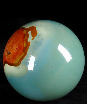Huge 3.3" Scaled Agate Sphere, Crystal Ball