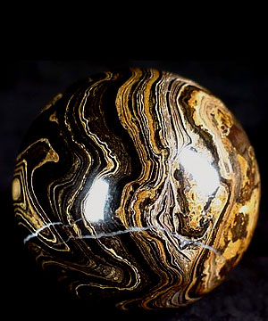 2.2" Stromatolite Fossil Sphere, Crystal Ball