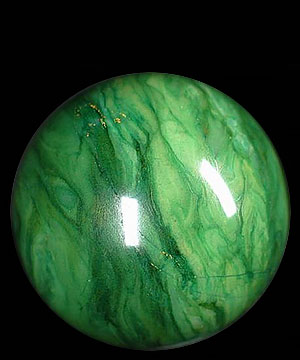 1.7" African Green Stone/Verdite Sphere, Crystal Ball