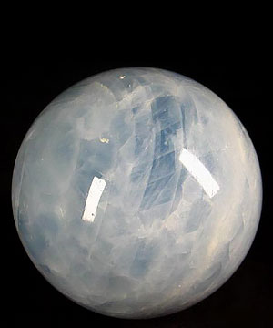 Huge 2.8" Blue Calcite Sphere, Crystal Ball Healing,Mineral,Rock,Stone