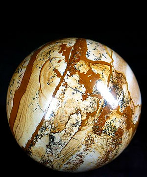 Huge 2.8" Picture Jasper Sphere, Crystal Ball