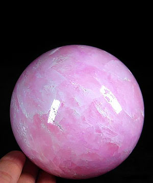 3.3" Pink Aragonite Sphere, Crystal Ball