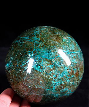 3.8" Chrysocolla Sphere, Crystal Ball