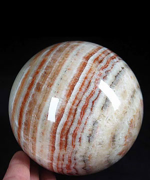 Huge 3.9" Eastern Jasper Sphere, Crystal Ball