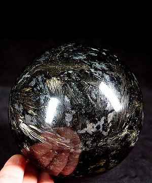 Huge 4.0" Russian Astrophylite Sphere, Crystal Ball