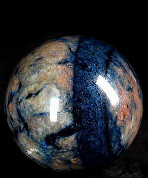2.3" Royal Dumortierite Sphere, Crystal Ball