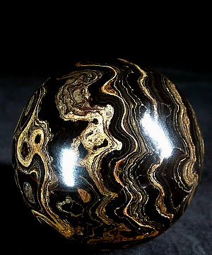 3.4" Stromatolite Fossil Sphere, Crystal Ball