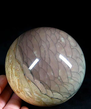 3.1" Scaled Agate Sphere, Crystal Ball