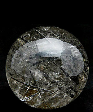3.2" Tourmaline Quartz Sphere, Crystal Ball