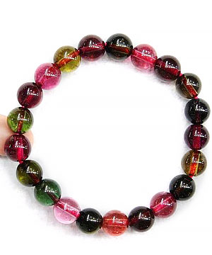 Tourmaline Quartz Beads Bracelet,Gemstone