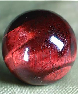 1.2" Red Tiger Eye Sphere, Crystal Ball