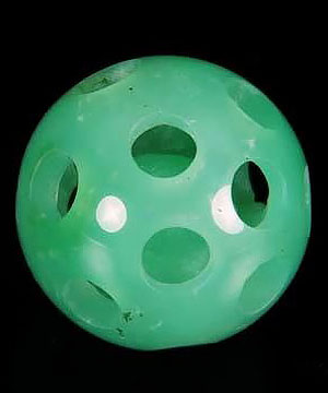 1.1" Chrysoprase Sphere, Crystal Ball
