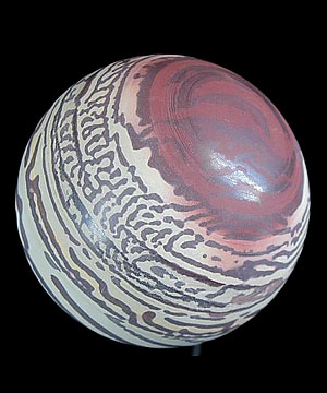 2.2" Australian Print Stone Sphere, Crystal Ball