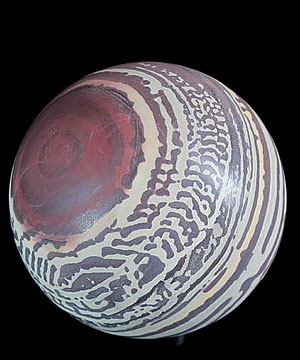 2.3" Australian Print Stone Sphere, Crystal Ball