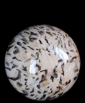2.2" Graphic Feldspar Sphere, Crystal Ball