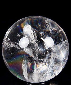 1.7" Quartz Rock Crystal Sphere, Crystal Ball