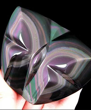Rainbow Obsidian Carved Butterfly