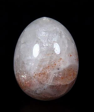 1.3" Sunstone Carved Crystal Egg