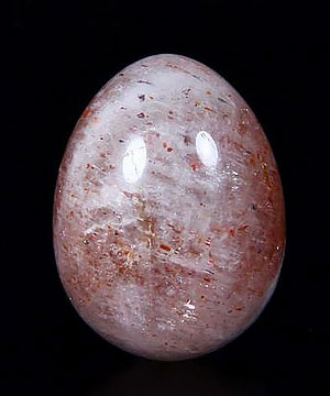 1.3" Sunstone Carved Crystal Egg