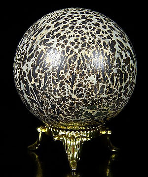 2.0" Chinese Painting Stone Sphere, Crystal Ball
