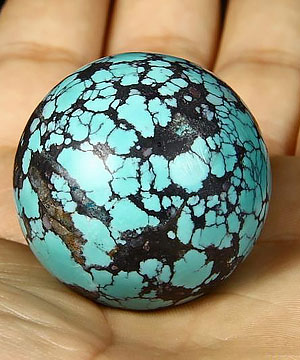 Gemstone 1.4" Turquoise Sphere, Crystal Ball