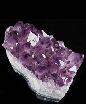 Natural 7.5" Agate & Amethyst Druse Carved Crystal Druse, Crystal Healing