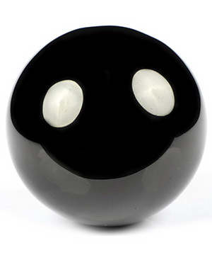 2.0" Black Obsidian Carved Crystal Sphere, Crystal Healing