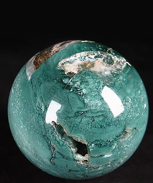 Huge 3.4" Chrysoprase Sphere, Crystal Ball