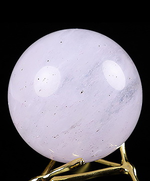 2.0" Smelted Quartz-pink Carved Crystal Sphere, Crystal Healing