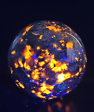 2.2" Syenite with Sodalite Carved ball Crystal Sphere, Crystal Healing