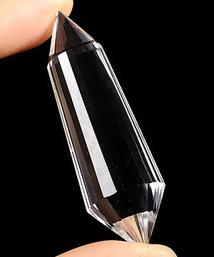 2.2" Quartz Rock Crystal Carved Faceted Crystal Wand/Point, Crystal Healing