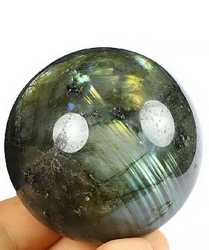 2.0" Labradorite Carved Crystal Sphere, Crystal Healing