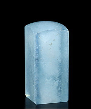 1.5" Aquamarine Carved Crystal Prism/Point Crystal Healing