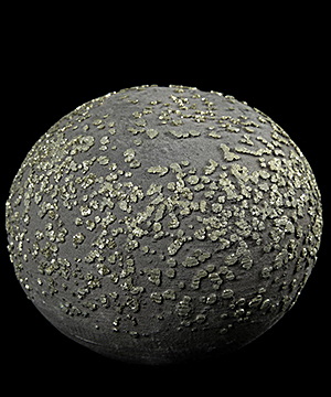 4.3" Pyrite Concretion Carved Crystal Sphere, Crystal Healing