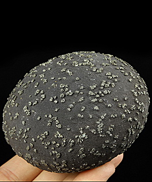3.3" Pyrite Concretion Carved Crystal Sphere, Crystal Healing