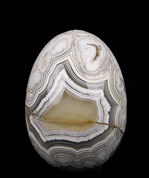 2.0" Crazy Lace Agate Carved Crystal Egg, Realistic, Crystal Healing