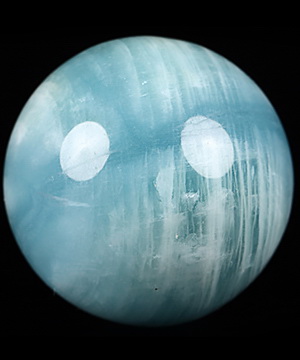 Gemstone 2.0" Aquamarine Carved Crystal Sphere, Crystal Healing