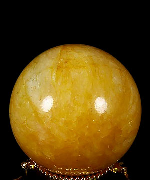 1.5" Beeswax Jade Sphere, Crystal Ball