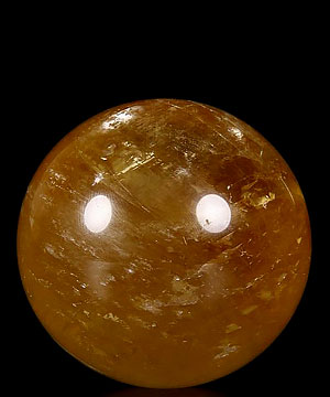 2.4" Orange Fluorite Sphere, Crystal Ball